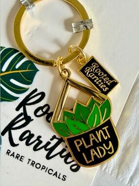 Plant Lady Keychain NWT
